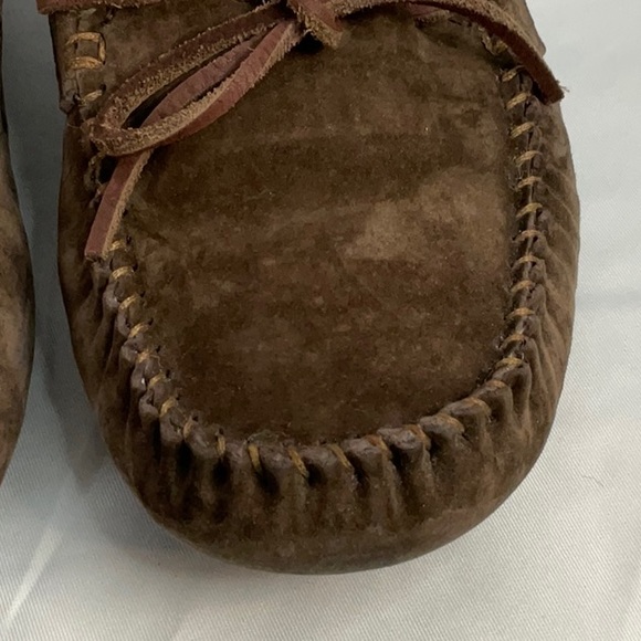 UGG SLIP ONS AUTHENTIC! Brown suede women’s size 8 - Picture 11 of 12